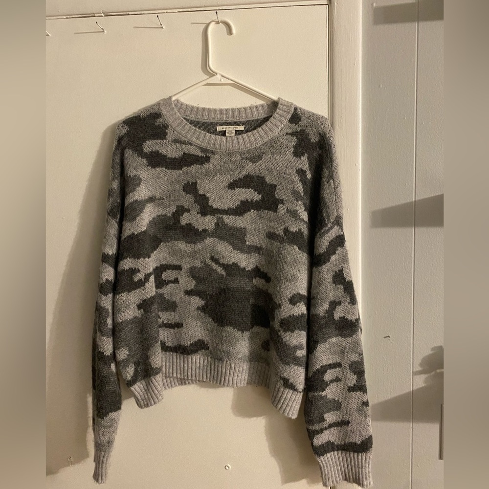 Grey Camouflage- American Eagle Sweater
